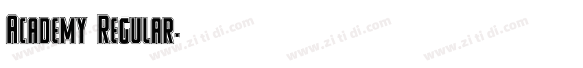 Academy Regular字体转换